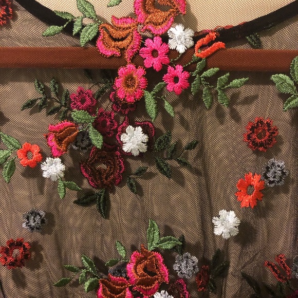 UO Mesh Floral Long Sleeve - Picture 7 of 7